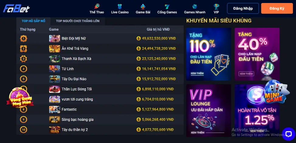 Mở ứng dụng F8BET và đăng nhập
